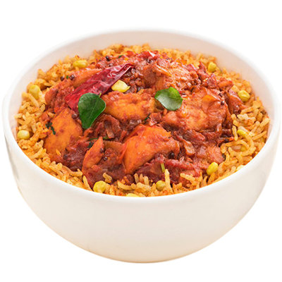 "Andhra Chicken Rice Bowl 1+1 (Khaansaab) - Click here to View more details about this Product